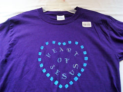 "Heart of Jesus" Youth Hand Crafted T-Shirt - FayZen's Kreations